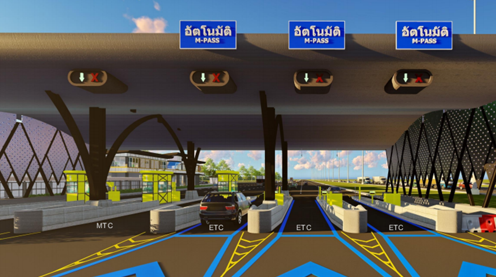 Perspective View of Toll Plaza